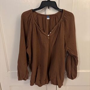 Brown blouse